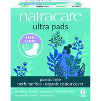 Natracare Organic Cotton Ultra Pads With Wings - Long